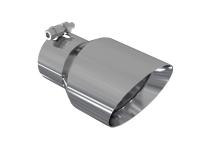 Exhaust Tip 4.5 Inch O.D. Dual Wall Angled 3 Inch Inlet 7.7 Inch Length T304 Stainless Steel MBRP
