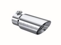 Exhaust Tip 4 Inch O.D. Dual Wall Angled 3 Inch Inlet 10 Inch Length T304 Stainless Steel MBRP