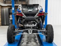 2022-Up Polaris RZR PRO R T304 Single Slip-on Dual Outlet Performance Series Exhaust with Carbon Fiber Tips MBRP