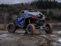 2022-Up Polaris RZR PRO R T304 Single Slip-on Dual Outlet Performance Series Exhaust with Carbon Fiber Tips MBRP