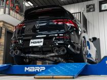 2022-Up Volkswagen Golf R MK8 T304 Stainless Steel 3 Inch Cat-Back Quad Split Rear Valve Delete MBRP