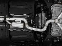 2022-Up Volkswagen Golf R MK8 T304 Stainless Steel 3 Inch Cat-Back Quad Split Rear Carbon Fiber Tips Valve Delete MBRP