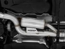 2022-Up Volkswagen Golf R MK8 T304 Stainless Steel 3 Inch Cat-Back 2.5 Inch Quad Rear Exit with Carbon Fiber Tips Active Exhaust MBRP