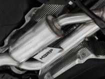 2022-Up Volkswagen Golf R MK8 T304 Stainless Steel 3 Inch Cat-Back 2.5 Inch Quad Rear Exit with Carbon Fiber Tips Active Exhaust MBRP