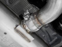 2022-Up Volkswagen Golf R MK8 T304 Stainless Steel 3 Inch Cat-Back 2.5 Inch Quad Rear Exit with Carbon Fiber Tips Active Exhaust MBRP