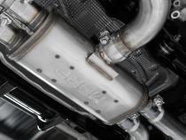 2022-Up Volkswagen Golf R MK8 T304 Stainless Steel 3 Inch Cat-Back 2.5 Inch Quad Rear Exit with Carbon Fiber Tips Active Exhaust MBRP