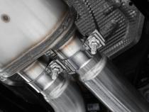 2022-Up Volkswagen Golf R MK8 T304 Stainless Steel 3 Inch Cat-Back 2.5 Inch Quad Rear Exit with Carbon Fiber Tips Active Exhaust MBRP