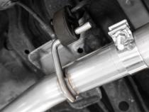 04-24 Toyota 4Runner 11-16 Toyota Land Cruiser Prado Armor Pro T304 Stainless Steel 2.5 Inch Cat-Back High Clearance Turn Down Single Rear Exit MBRP Exhaust System