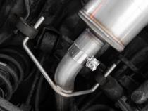 04-24 Toyota 4Runner 11-16 Toyota Land Cruiser Prado Armor Pro T304 Stainless Steel 2.5 Inch Cat-Back High Clearance Turn Down Single Rear Exit MBRP Exhaust System