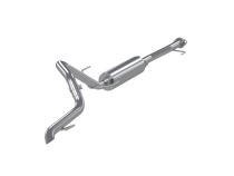 04-24 Toyota 4Runner 11-16 Toyota Land Cruiser Prado Armor Lite Aluminized Steel 2.5 Inch Cat-Back High Clearance Turn Down Single Rear Exit MBRP Exhaust System