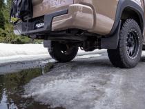 2022-Up Nissan Frontier 3.8L Turn Down T304 2.5 Inch Cat-Back 3 Inch Single High Clearance Rear Exit Armor Pro Series MBRP