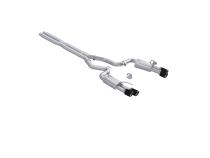 24-Up Ford Mustang GT 5.0L Armor Pro T304 Stainless Steel 3 Inch Cat-Back Dual Split Rear with Quad Carbon Fiber Tips Street Profile MBRP