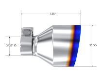 2017-Up Subaru/ Toyota BRZ/GR86 Burnt End 5 Inch OD Tip Sold In Pairs MBRP