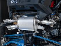 20-Up Polaris RZR PRO XP Slip-on Active Exhaust Dual Outlet with Carbon Fiber Tips Performance Series MBRP