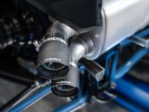 20-Up Polaris RZR PRO XP Slip-on Active Exhaust Dual Outlet with Carbon Fiber Tips Performance Series MBRP