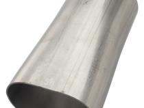 3 Inch Oval-to-Round Exhaust Transition 304 Stainless Steel Low-Profile Ground Clearance Pypes Performance Exhaust