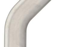 3 Inch Oval 45 Degree Horizontal Exhaust Bend 304 Stainless Steel Low-Profile Ground Clearance Pypes Performance Exhaust