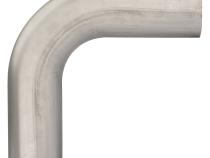 3 Inch Oval 90 Degree Horizontal Exhaust Bend 304 Stainless Steel Low-Profile Ground Clearance Pypes Performance Exhaust