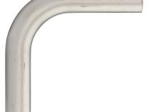 3 Inch Oval 90 Degree Vertical Exhaust Bend 304 Stainless Steel Low-Profile Ground Clearance Pypes Performance Exhaust