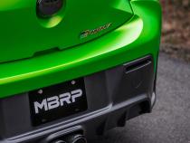 2023-Up Toyota Corolla GR 1.6L Armor Pro T304 Stainless Steel 3 Inch Cat-Back Dual Center Rear Exit with Carbon Fiber Tips MBRP