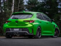 2023-Up Toyota Corolla GR 1.6L Armor Pro T304 Stainless Steel 3 Inch Cat-Back Dual Center Rear Exit with Carbon Fiber Tips MBRP