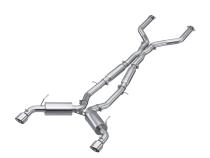 2016-2024 Infiniti Q50 3.0L 3 Inch Cat-Back Dual Split Rear Exit Tour Version T304 Stainless Steel MBRP