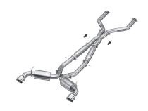 2017-2022 Infiniti Q60 3.0L 3 Inch Cat-Back Dual Split Rear Exit Tour Version T304 Stainless Steel MBRP