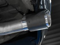 2017-2021 BMW M240i 3.0L 3.0 Inch Axle-Back Dual Rear Exit T304 Stainless Steel with Carbon Fiber Tips MBRP