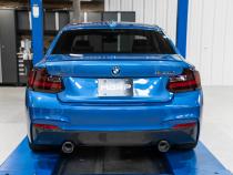 2017-2021 BMW M240i 3.0L 3.0 Inch Axle-Back Dual Rear Exit T304 Stainless Steel with Carbon Fiber Tips MBRP
