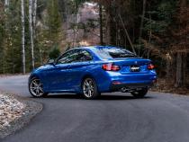 2017-2021 BMW M240i 3.0L 3.0 Inch Axle-Back Dual Rear Exit T304 Stainless Steel with Carbon Fiber Tips MBRP