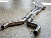 2021-Up BMW M4 G82/ M3 G80 3.0L Coupe and Sedan T304 Stainless Steel 3 Inch Resonator Bypass X-Pipe MBRP