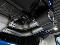 2015-21VW Golf R T304 Stainless Steel 3 inch Cat-Back Active Quad Rear Exit with Carbon Fiber Tips MBRP