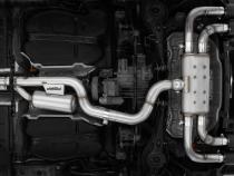 2015-21VW Golf R T304 Stainless Steel 3 inch Cat-Back Active Quad Rear Exit with Carbon Fiber Tips MBRP