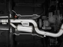 2015-21VW Golf R T304 Stainless Steel 3 inch Cat-Back Active Quad Rear Exit with Carbon Fiber Tips MBRP