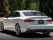 T304 Stainless Steel 2.5 Inch Resonator Back Dual Rear Quad Carbon Fiber Tips 18-Up Audi S5 Coupe/S4 Sedan MBRP