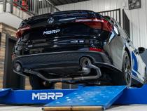 2022-Up Volkswagen Jetta GLI 2.0 TSI T304 Stainless Steel 3 Inch Cat-Back 2.5 Inch Dual Split Rear Street Profile MBRP