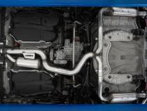 2017-19 Volkswagen Golf Sportwagen and Alltrack 1.8T Armor Pro T304SS 3 Inch Cat-Back, 2.5 Inch Dual Split Rear, Carbon Fiber Tips, Factory Through Bumper MBRP