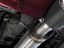 2017-19 Volkswagen Golf Sportwagen and Alltrack 1.8T Armor Pro T304SS 3 Inch Cat-Back, 2.5 Inch Dual Split Rear, Carbon Fiber Tips, Factory Through Bumper MBRP