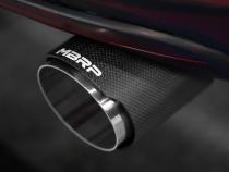 2017-19 Volkswagen Golf Sportwagen and Alltrack 1.8T Armor Pro T304SS 3 Inch Cat-Back, 2.5 Inch Dual Split Rear, Carbon Fiber Tips, Factory Through Bumper MBRP