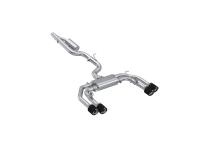 2022-Up Audi S3 2.0L Armor Pro 3 Inch Cat-Back 2.5 Inch Quad Rear Exit Active Exhaust System with Carbon Fiber Tips MBRP