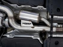 2022-Up Audi S3 Armor Pro 3 Inch Cat-Back Exhaust System with Quad Carbon Fiber Tips, Valve Delete MBRP