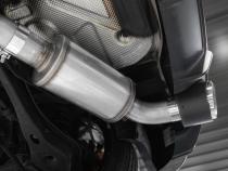 T304 Stainless Steel 3 inch Cat-Back Dual Split Rear with Carbon Fiber Tips (2) 5 inch OD Carbon Fiber Tips Included MBRP