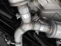 T304 Stainless Steel 3 inch Cat-Back Dual Split Rear with Carbon Fiber Tips (2) 5 inch OD Carbon Fiber Tips Included MBRP