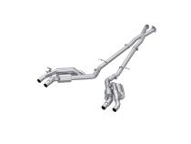 2022-2024 Kia Stinger 3.3L AWD/RWD 2.5 Inch Cat-Back Dual Split Rear Quad Outlet T304 Stainless Steel Active Exhaust MBRP