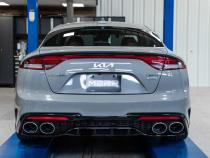 2022-2024 Kia Stinger 3.3L AWD/RWD 2.5 Inch Cat-Back Dual Split Rear Quad Outlet T304 Stainless Steel Active Exhaust MBRP