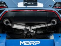 2022-2023 Hyundai Kona N 2.0L Turbo Armor Pro T304 Stainless Steel 3 Inch Cat-Back Dual Rear with Carbon Fiber Tips Active MBRP