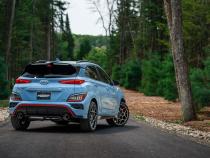 2022-2023 Hyundai Kona N 2.0L Turbo Armor Pro T304 Stainless Steel 3 Inch Cat-Back Dual Rear with Carbon Fiber Tips Active MBRP