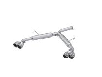 22-Up Kia Forte GT 1.6L Turbo Sedan 2.5 Inch Axle-Back Exhaust System, Armor Lite, Aluminized Steel Dual Split with Quad Exhaust Tips, MBRP