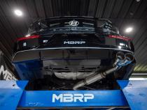 2021-Up Hyundai Elantra N-Line 1.6L Armor Pro 3 Inch Axle-Back Single Rear Exit with Dual Outlet Carbon Fiber Tip MBRP