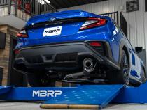 22-Up Subaru WRX 2.4L T304 Stainless Steel 3 Inch Cat-Back Single Rear Exit Carbon Fiber Tip MBRP
